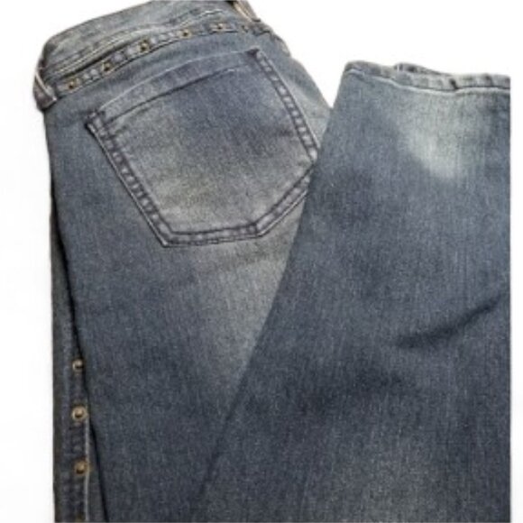 Playboy Distressed Side Rivet  Skinny Jeans  Size 7/8 - Picture 12 of 13